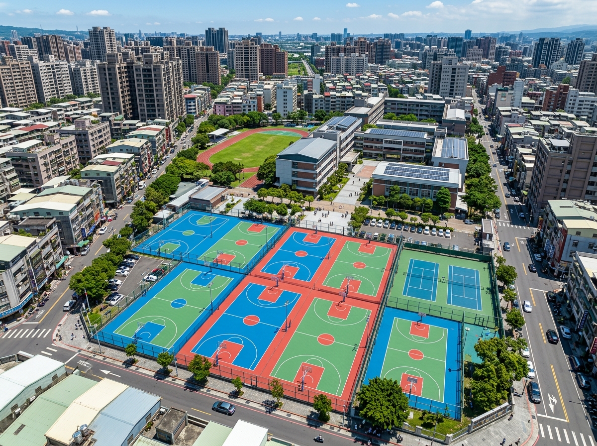 淮北市混合型塑胶跑道硅PU篮球场 - 排名